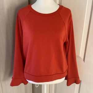 POPSUGAR Women's Vibrant orange Sweatshirt Sz M